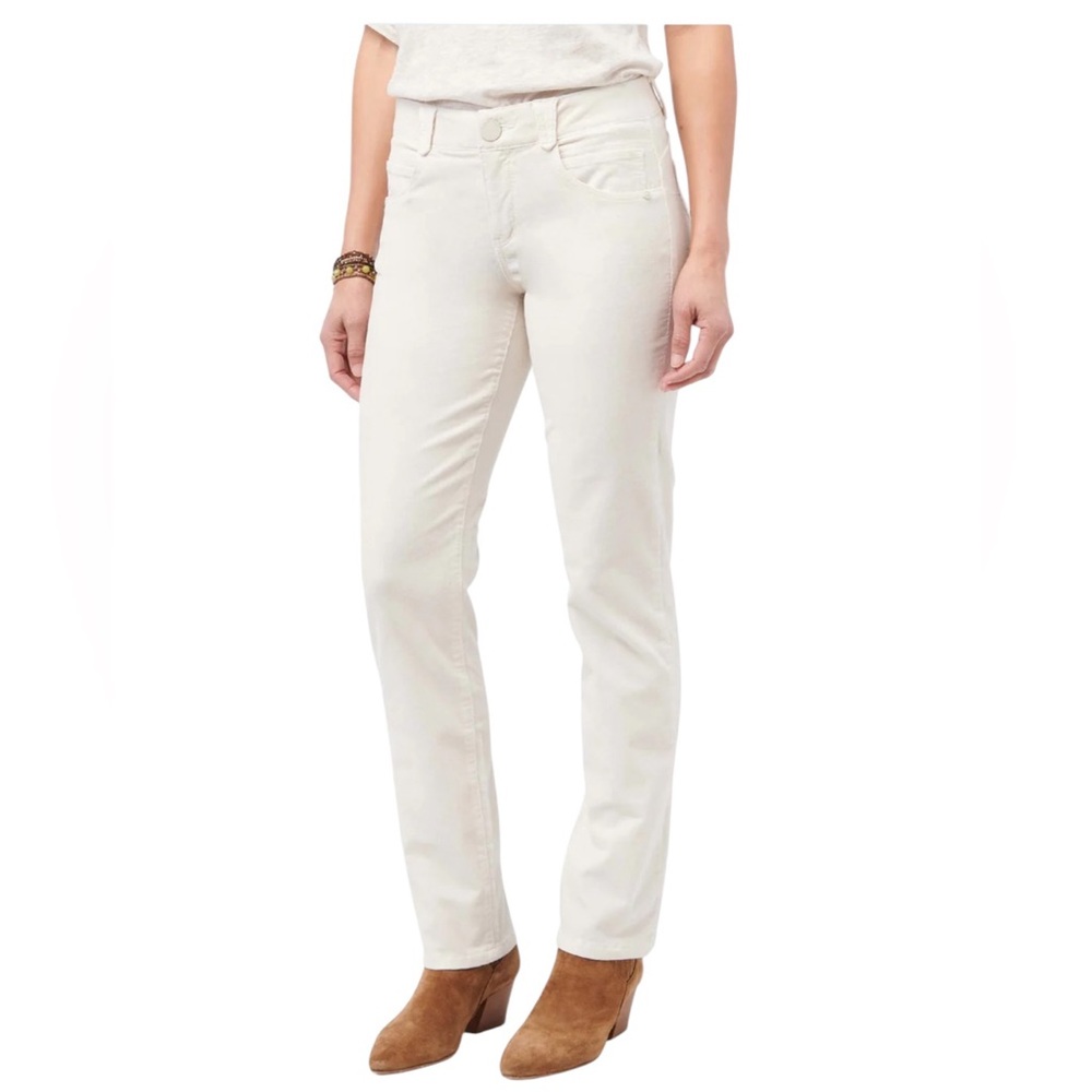Wit & Wisdom Cream Ab Solutions Straight Leg Corduroy Pant